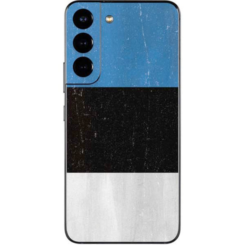 Estonia Flag Distressed Galaxy S22 Skin