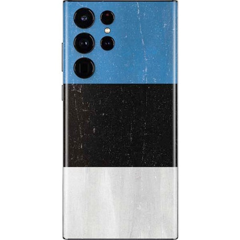 Estonia Flag Distressed Galaxy S22 Ultra Skin