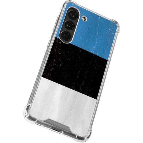 Estonia Flag Distressed Galaxy S23 Clear Case