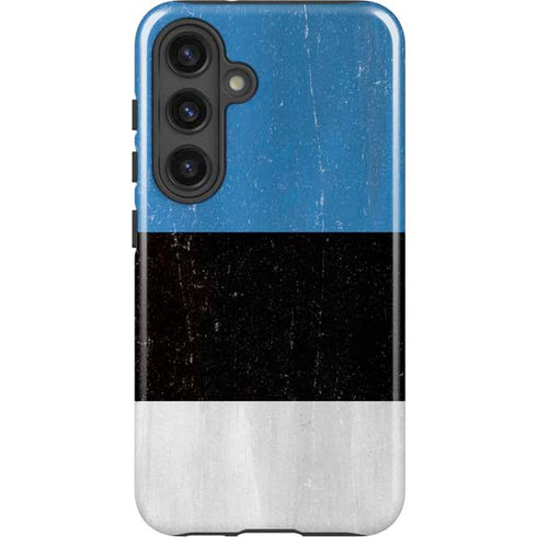 Estonia Flag Distressed Galaxy S24 Impact Case
