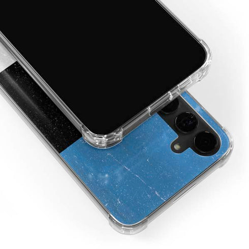 Estonia Flag Distressed Galaxy S24 Plus Clear Case