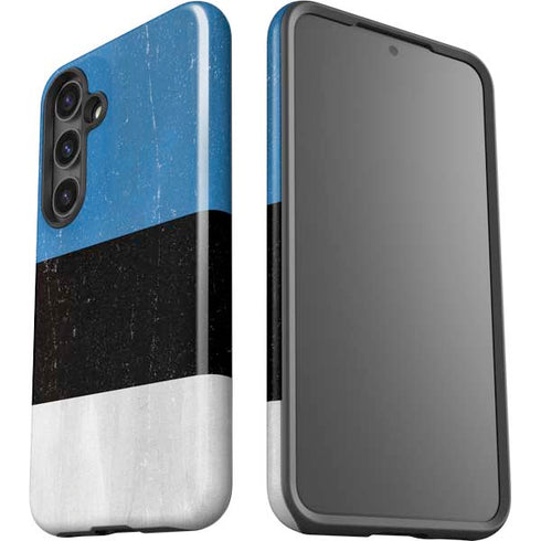 Estonia Flag Distressed Galaxy S24 Plus Impact Case