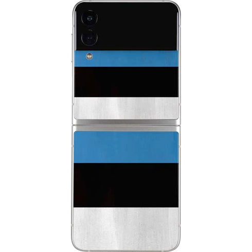 Estonia Flag Distressed Galaxy Z Flip4 5G Skin