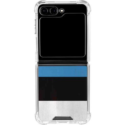 Estonia Flag Distressed Galaxy Z Flip5 5G Clear Case