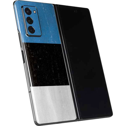 Estonia Flag Distressed Galaxy Z Fold2 5G Skin