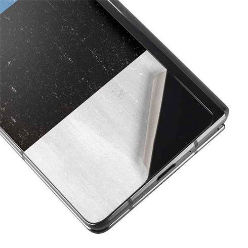 Estonia Flag Distressed Galaxy Z Fold2 5G Skin