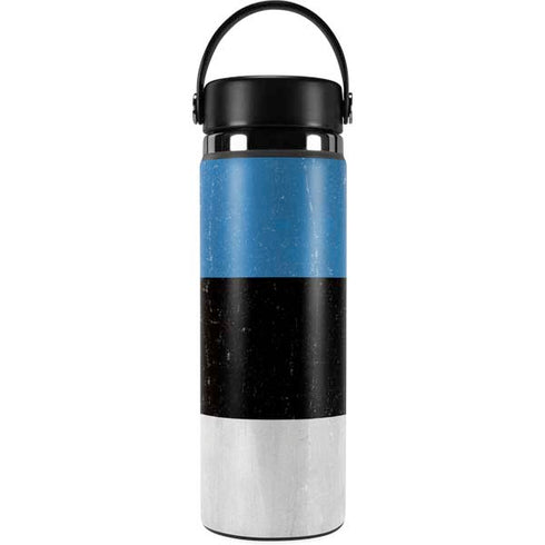 Estonia Flag Distressed Hydro Flask 20oz Wide Mouth Skin