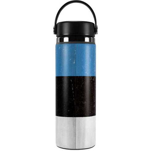 Estonia Flag Distressed Hydro Flask 20oz Wide Mouth Skin