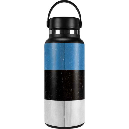 Estonia Flag Distressed Hydro Flask 32oz Wide Mouth Skin