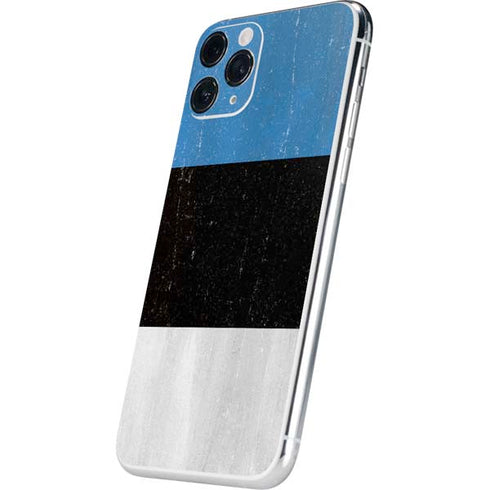 Estonia Flag Distressed iPhone 11 Pro Skin