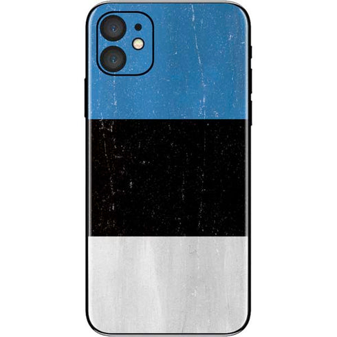 Estonia Flag Distressed iPhone 11 Skin