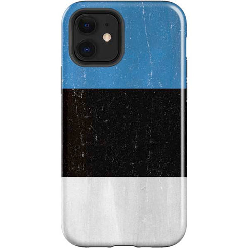 Estonia Flag Distressed iPhone 12 Impact Case
