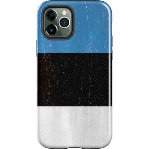 Estonia Flag Distressed iPhone 12 Pro Impact Case