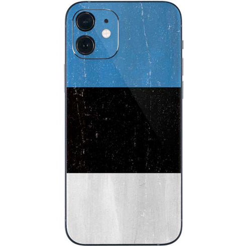 Estonia Flag Distressed iPhone 12 Skin
