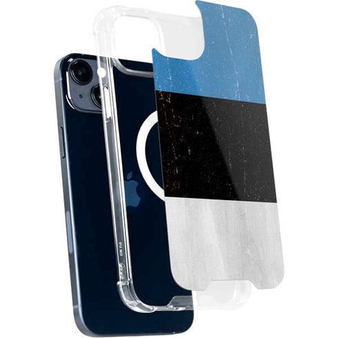 Estonia Flag Distressed iPhone 13 MagSafe Case