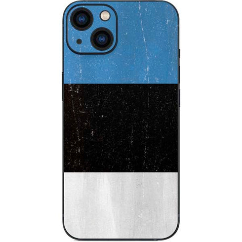 Estonia Flag Distressed iPhone 14 Plus Skin