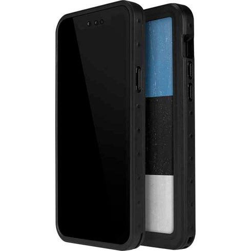 Estonia Flag Distressed iPhone 15 Waterproof Case