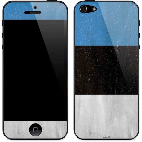 Estonia Flag Distressed iPhone 5/5s/5SE Skin
