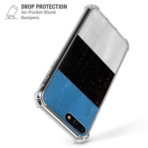 Estonia Flag Distressed iPhone 7/8 Plus Clear Case