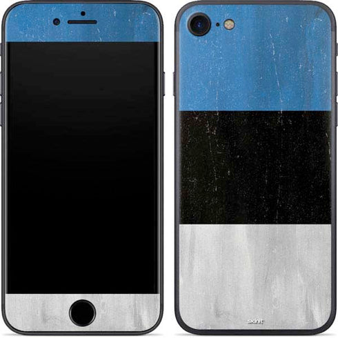 Estonia Flag Distressed iPhone 7 Skin