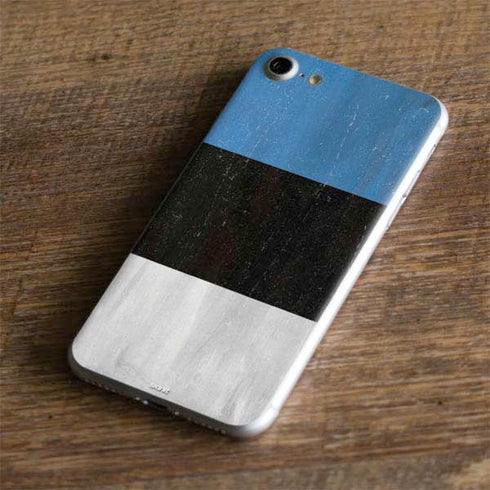 Estonia Flag Distressed iPhone 7 Skin