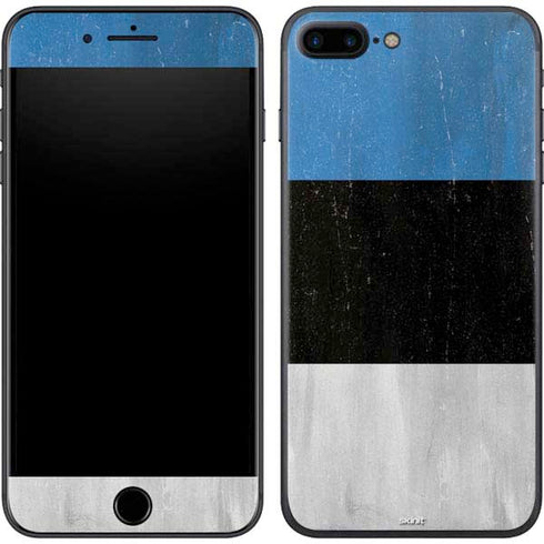 Estonia Flag Distressed iPhone 8 Plus Skin