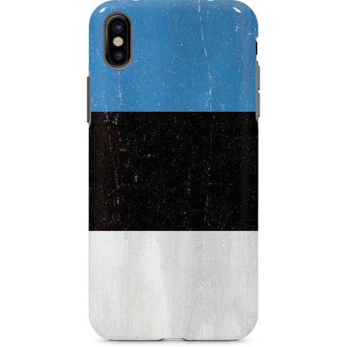 Estonia Flag Distressed iPhone 8 Pro Case
