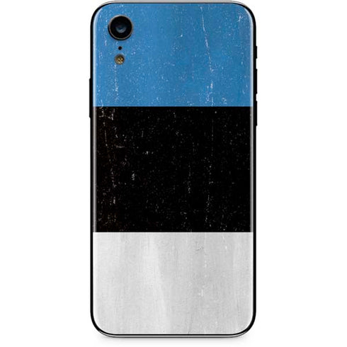 Estonia Flag Distressed iPhone XR Skin
