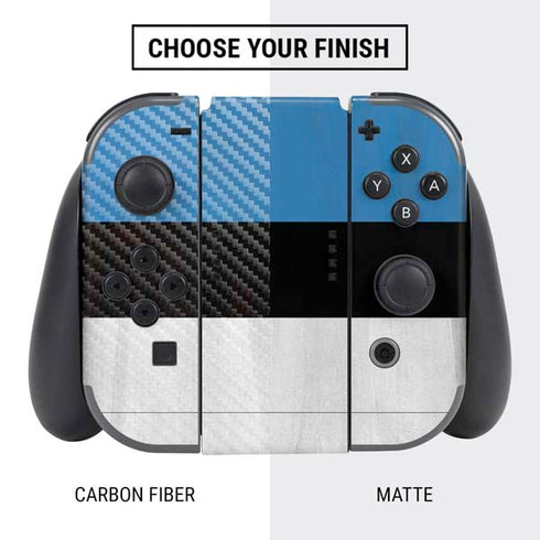 Estonia Flag Distressed Nintendo Switch Bundle Skin