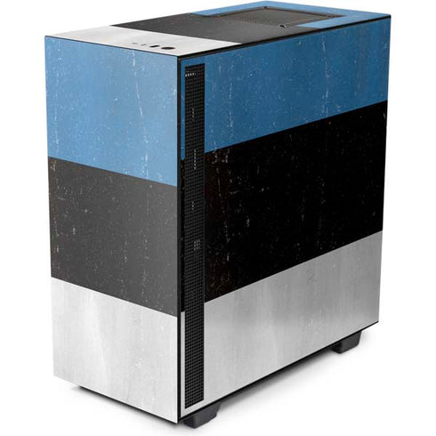 Estonia Flag Distressed NZXT H510 Compact ATX Mid-Tower Case Skin