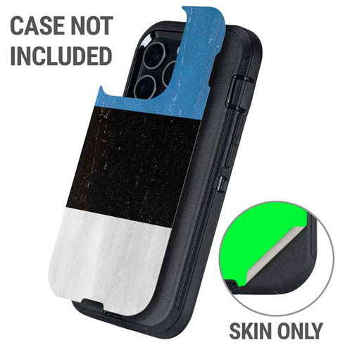 Estonia Flag Distressed Otterbox Defender iPhone Skin