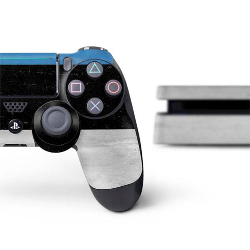 Estonia Flag Distressed PS4 Slim Bundle Skin