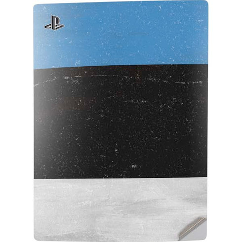 Estonia Flag Distressed PS5 Digital Edition Console Skin