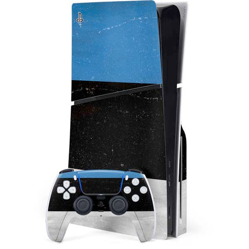 Estonia Flag Distressed PS5 Slim Disk Bundle Skin