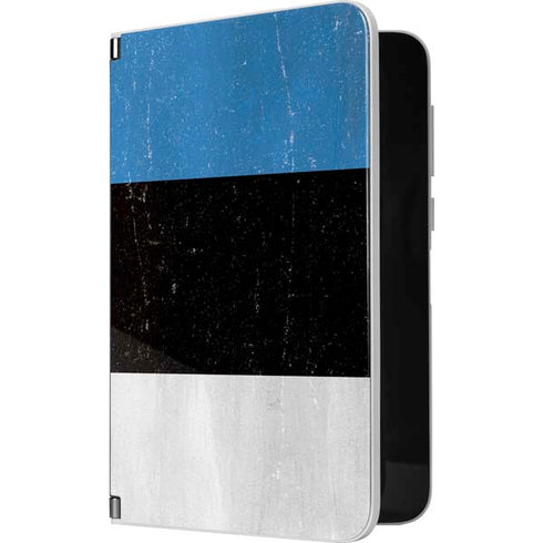 Estonia Flag Distressed Surface Duo Skin