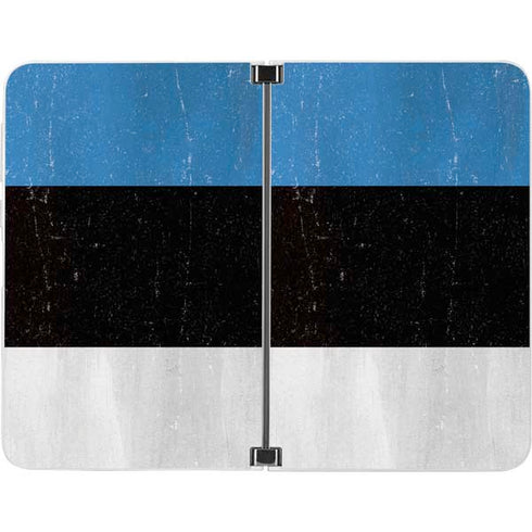 Estonia Flag Distressed Surface Duo Skin