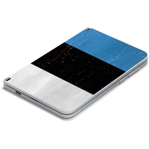 Estonia Flag Distressed Surface Duo Skin