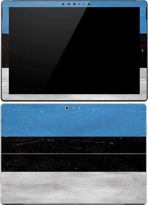 Estonia Flag Distressed Surface Pro 4 Skin