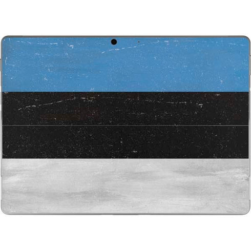 Estonia Flag Distressed Surface Pro 8 Skin