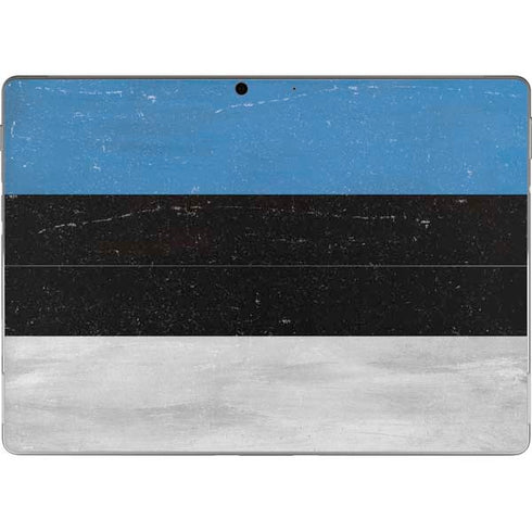 Estonia Flag Distressed Surface Pro 9 Skin
