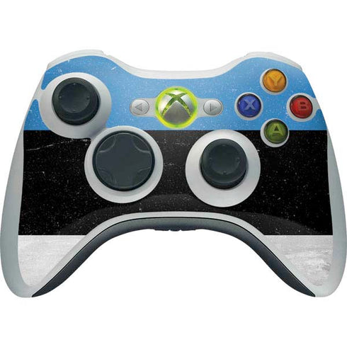 Estonia Flag Distressed Xbox 360 Wireless Controller Skin