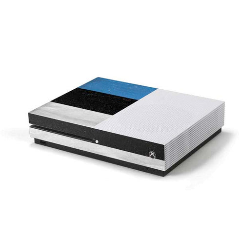 Estonia Flag Distressed Xbox One S Console Skin