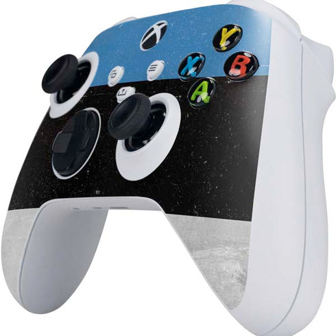 Estonia Flag Distressed Xbox Series S Controller Skin