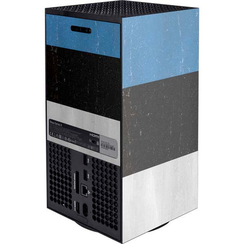 Estonia Flag Distressed Xbox Series X Console Skin