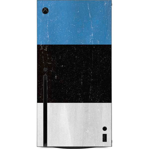 Estonia Flag Distressed Xbox Series X Console Skin