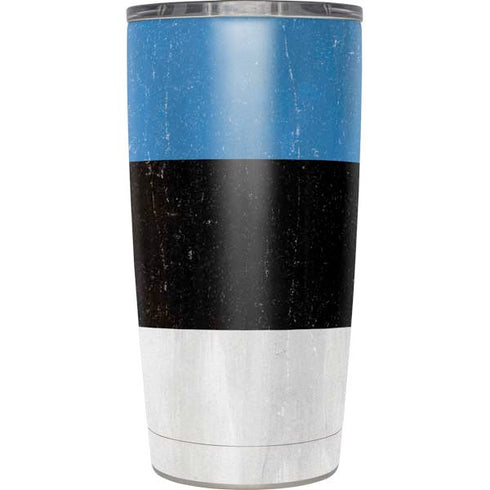 Estonia Flag Distressed Yeti 20oz Tumbler Skin