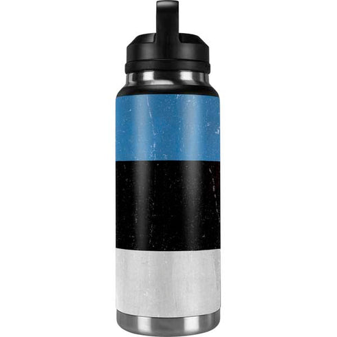 Estonia Flag Distressed YETI Rambler 36oz Bottle Skin