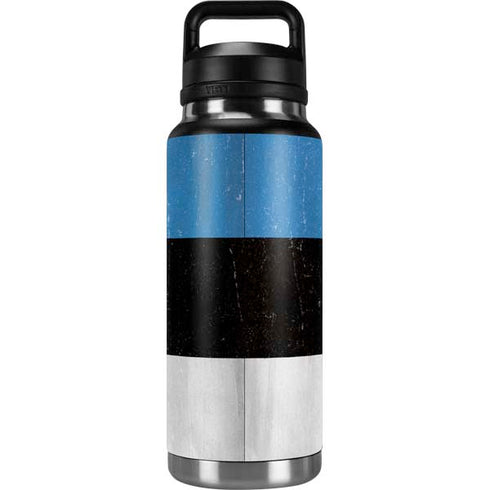 Estonia Flag Distressed YETI Rambler 36oz Bottle Skin