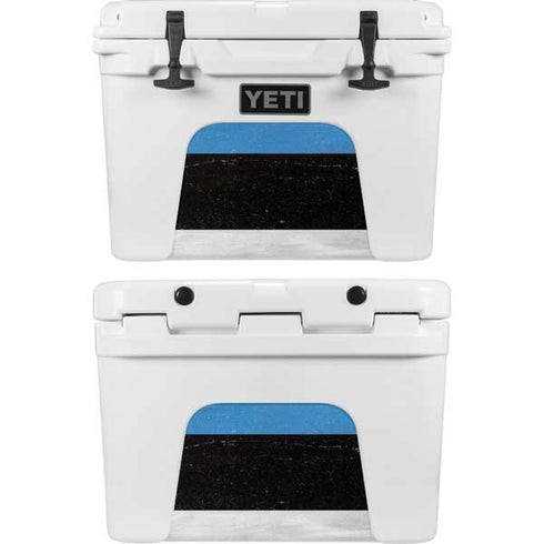 Estonia Flag Distressed YETI Tundra 35 Hard Cooler Skin