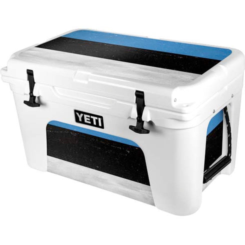 Estonia Flag Distressed YETI Tundra 45 Hard Cooler Skin